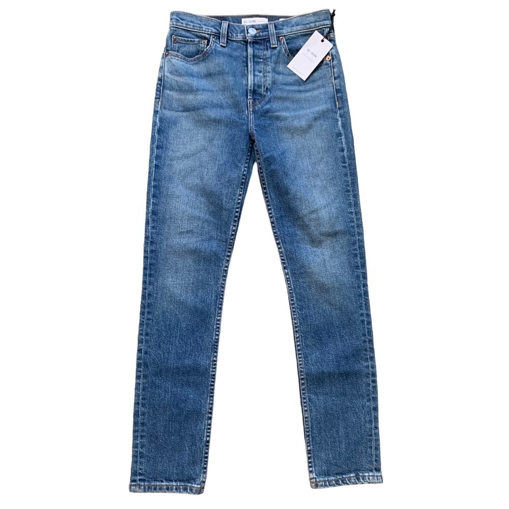 RE/DONE Originals Ultra High Rise Mid 70’s Button Fly Size 26 *Sample Pair* - Picture 12 of 15